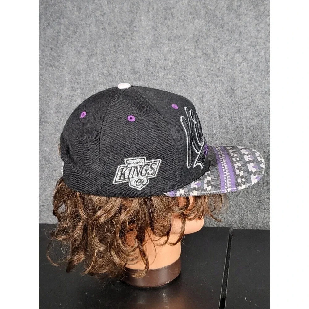 LOS ANGELES KINGS Zephyr NHL HOCKEY HAT Purple Black Casual Sportswear School‎ - Picture 4 of 7